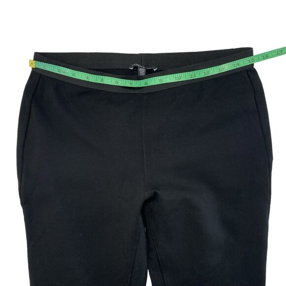 EILEEN FISHER Black Viscose Capsule Ponte Pull On Slim Pants Size Small #F5VS - Picture 6 of 8